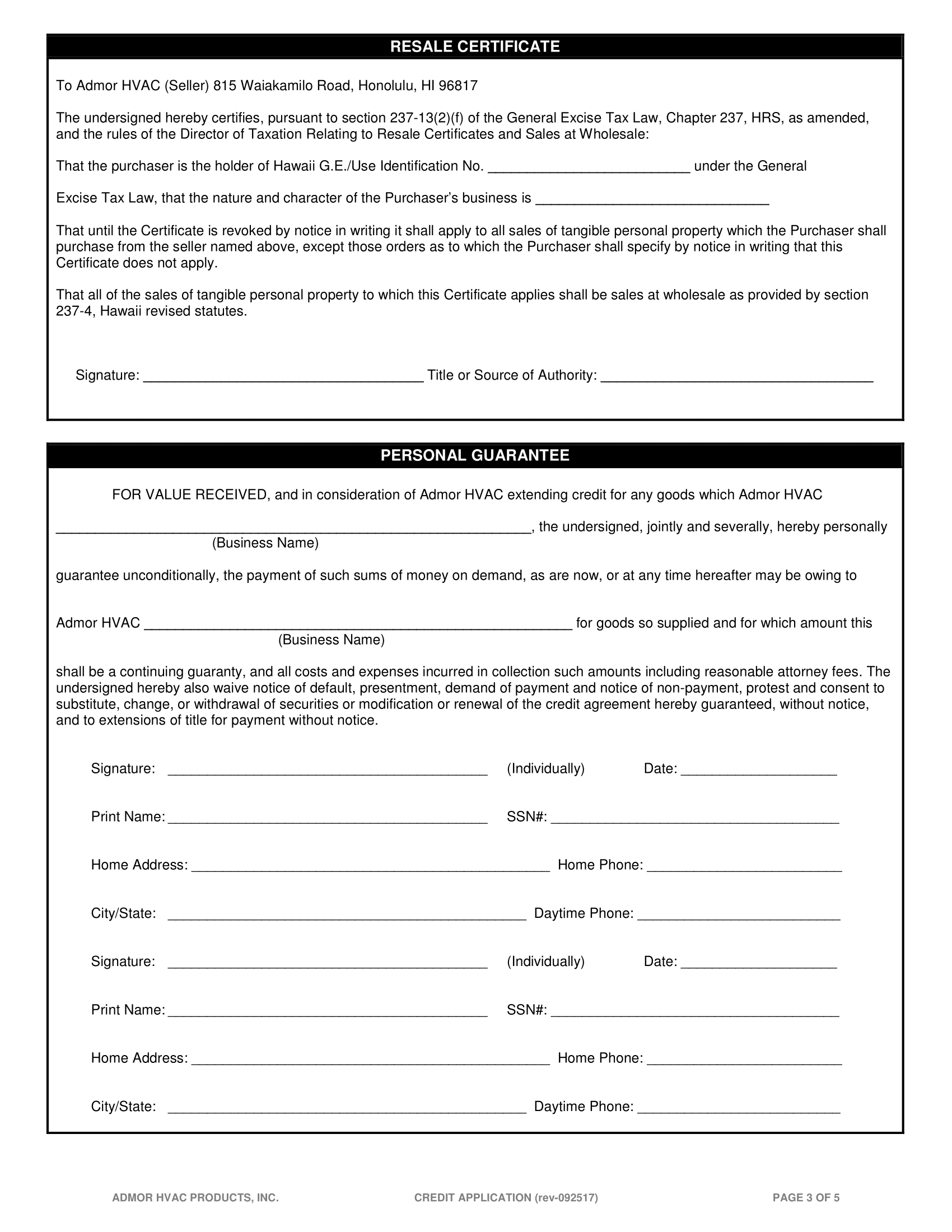 WARRANTY CLAIM FORM