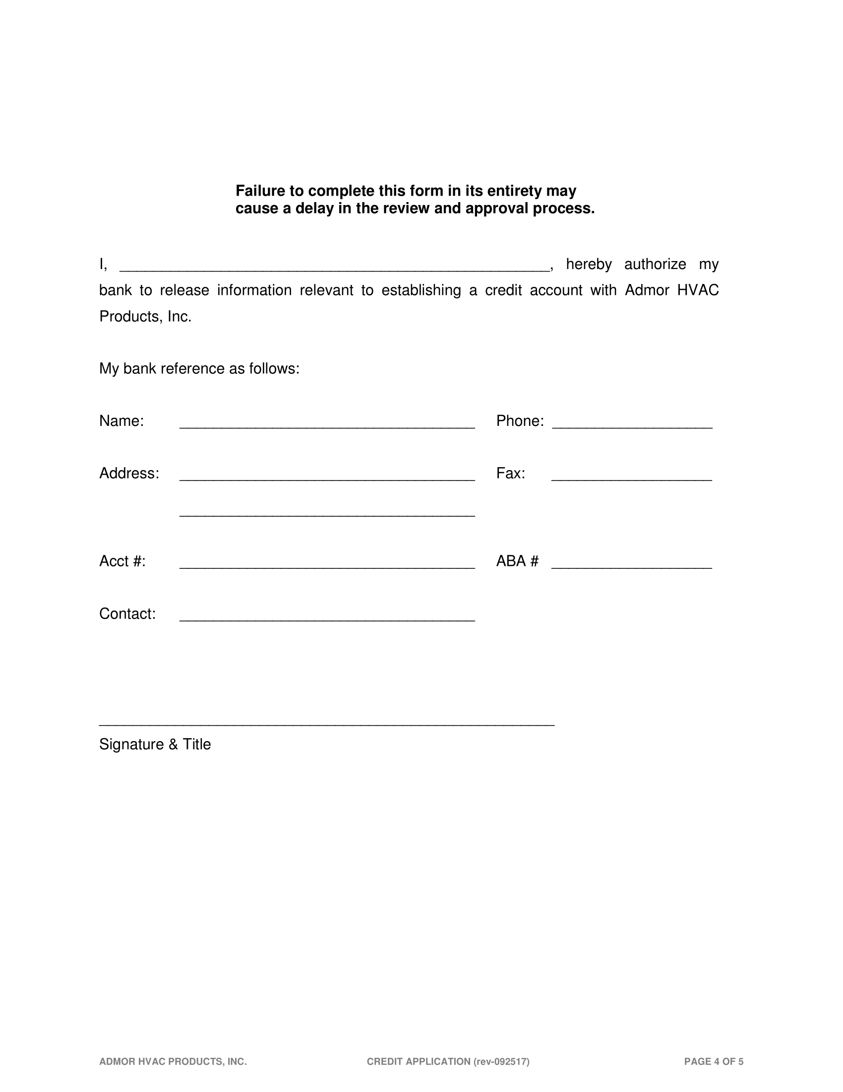 WARRANTY CLAIM FORM