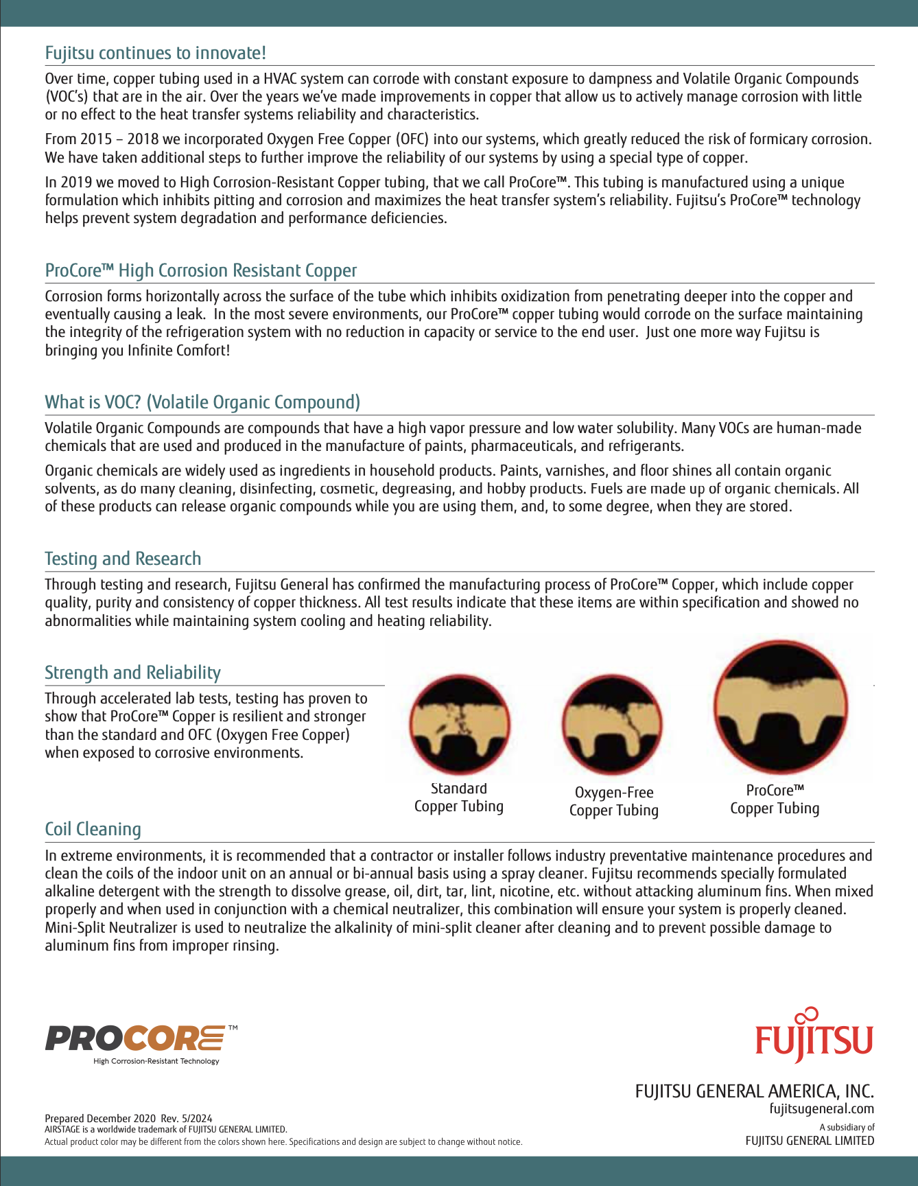 Fujitsu General’s ProCore High Corrosion-Resistant Techonology